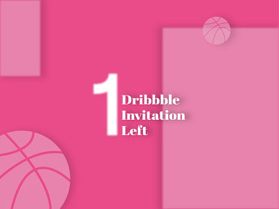 1 Dribbble Invite