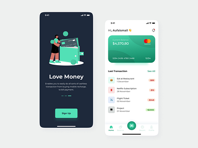 UI Design - e Wallet apps