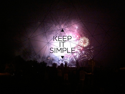 Keep it simple fireworks simple triangle