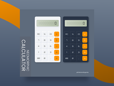 Neomorphic Calculator branding calculator design design app minimal neomorphism ui ux
