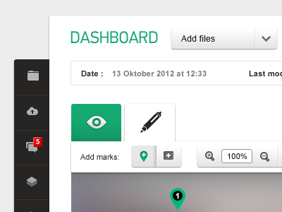 Dashboard admin dashboard green icons ui