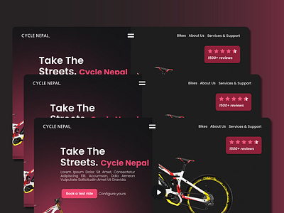 Landing page for Cycle (Nepal) shop