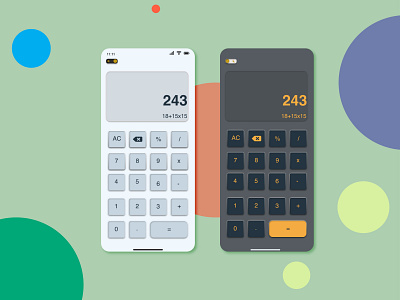 Calculator UI design #dailyui #004 illustration ui web design