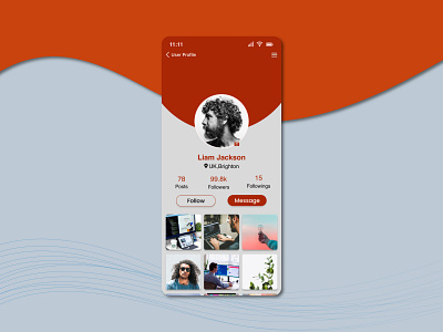 User Profile #dailyui #005 app graphic design ui ux ux design