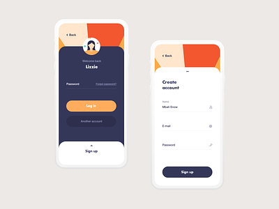 Sign in / Sign up UI app colors design mamulashvili product sign in sign up sign up form signin signup signup page signupform tato ui ux