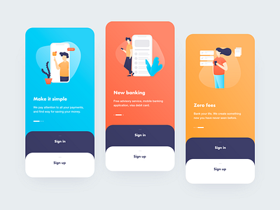 Onboarding by Tato Mamulashvili on Dribbble