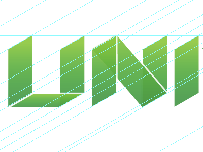 Logo Exploration green grid logo