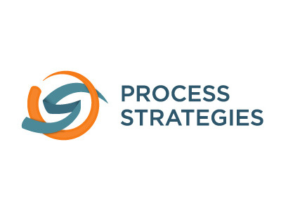 Process Strategies Logo abstract blue gotham orange