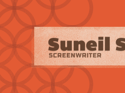 Screenwriter Business Card brown business card orange screenwriter texture