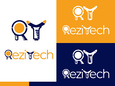 Rezitech Logo and Icon branding design icon illustration logo r logo r vector rezitech rezitech logo t logo t vector vector