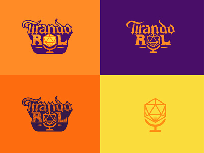 Tirando Rol dice dnd fantasy icon medieval mexico podcast podcast logo podcasting type