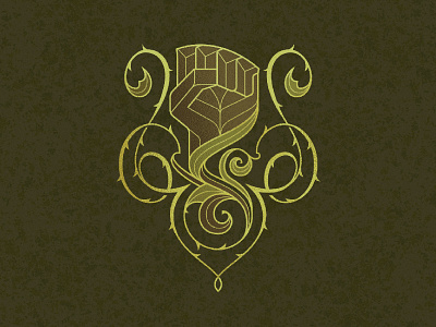 Montelier Symbol badge badge design badge logo coatofarms dnd fantasy fist heraldry logotype medieval swamp symbol vector vine