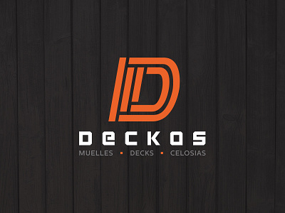 Deckos construction graphic design logo logotype wood