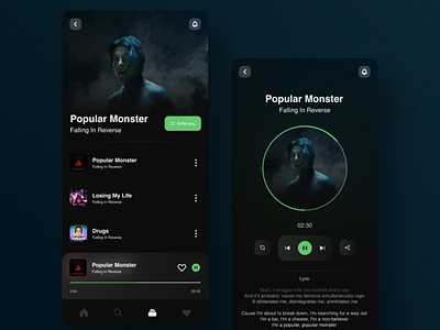 Spotify UI design adobe xd app apps design figma illustration madewithfigma music player spotify ui ux