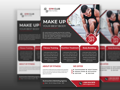 Creative Gym Club Flyer Design advertisement advertising agency brochure business business brochure business flyer clubflyer corporate corporate brochure corporate business flyer eflyer flyer flyerdesign flyerdesigner flyerdesigns graphicdesign gym gym flyer partyflyer posterdesign