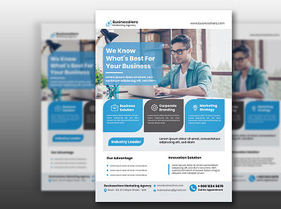 Corporate Business Flyer Design Template advertisement advertising agency brochure business business brochure business flyer design flyer illustration logo