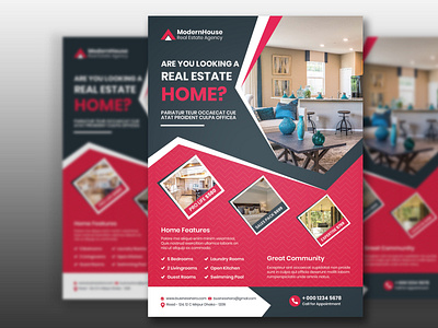 Creative Corporate Real Estate Flyer Design