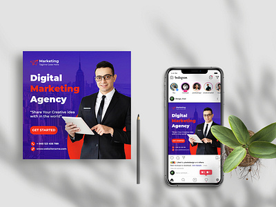 Digital Marketing Agency Social Media post Design Template