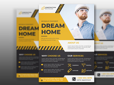 Creative Construction Flyer Design