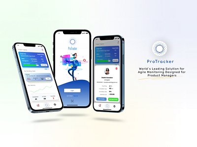 ProTracker - Agile Monitoring Tool app branding design illustration ui ux