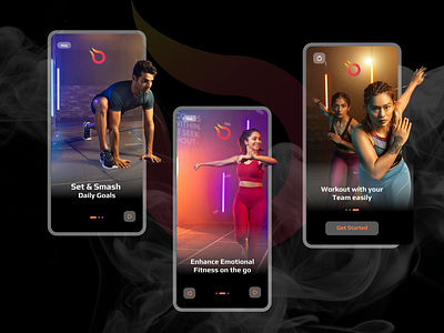 Fitness App Splash Screen app branding design figma fitness graphic design illustration splash ui ux walkthrough