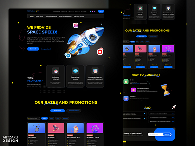 Internet Provider Landing Page