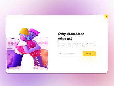 Website Pop-up colors dailyui design dribbble inspiration overlay pop up ui web website website pop up
