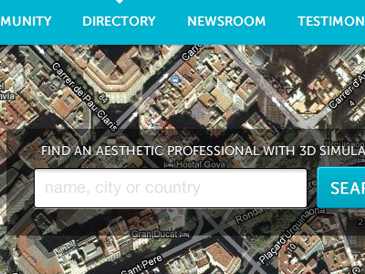 Professional directory finder location map navigation professionals search surgeons