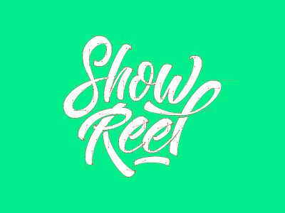 Showreel vector process graphic design lettering showreel vector