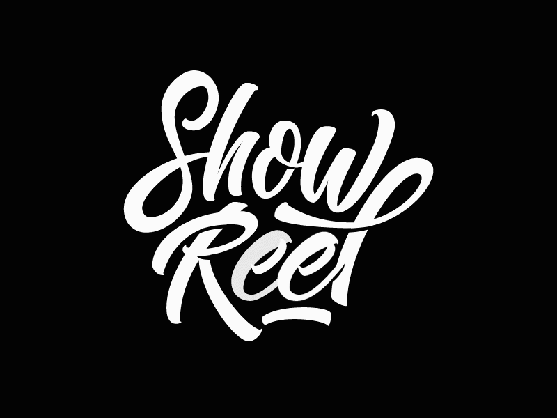 Showreel animated version motion design showreel typo typography animated