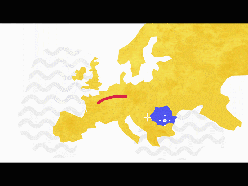 School project wip1 europe infographic motion design romania