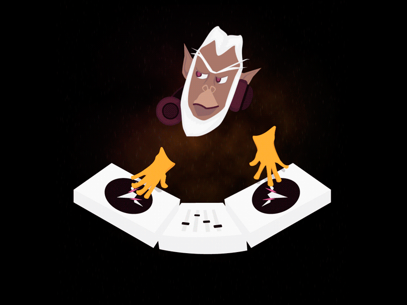 Dj Andross animated animation gif illustration nintendo starfox vector