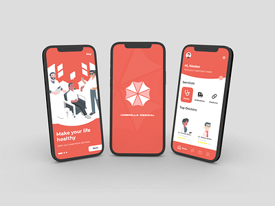 Medical Mobile App app design ui ux