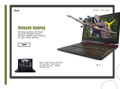 Gaming Laptop & Computer Brand Design Concept design figma games gaming hardware images laptop pc photo ui uiux web