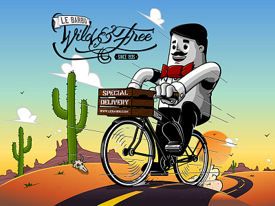 Le Barbu - Wild & Free barbershop bicycle easy easy rider free le barbu lebarbu mike rider wild wildandfree