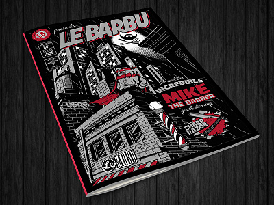 Le Barbu - Incredible Mike barbershop batman comics cover le barbu lebarbu mike