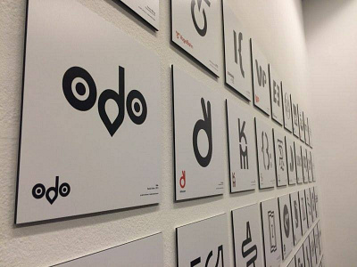 ODO logo at OWZG contest design exhibition graphic lettering logo owzg polish second simple symbols