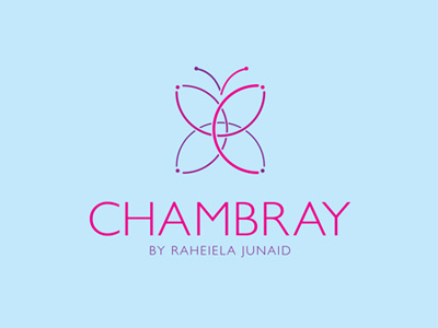 Chambray Logo butterfly design dress fashion fashion designer female logo