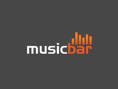 Musicbar Logo app bar brand corporate idea identity logo music web logo