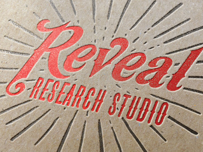 Reveal Research Branding brand development brand identity logo design