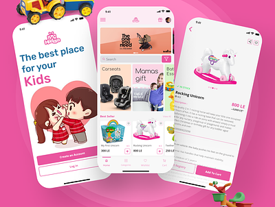 Hedeya E-commerce app app design e commerce gift store app hedeya kids kids app toys app ui ui shot design