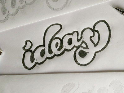 Ideas handlettering handtype sketch
