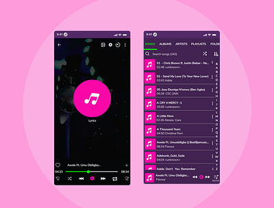 Music Player App daily ui music player ui design