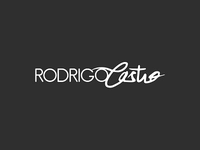 Rodrigo Castro Logo freehand handwritting lettering logo logotype typography