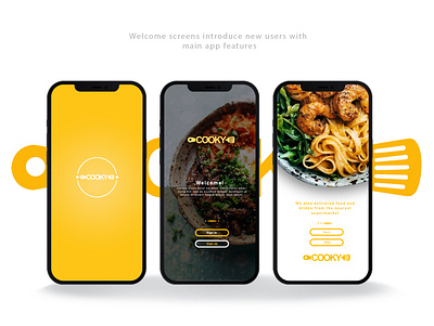 Cooky Mobile App brand design brand identity design designs logo mobile app mobile app design uidesign uxdesign