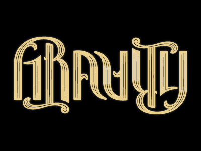 Gravity Ambigram Shot