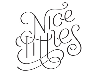 Nice Tittles cursive decorative hand lettering humor lettering script tittles type typography