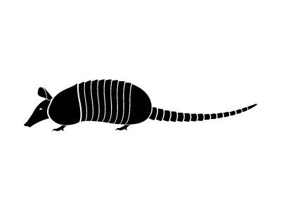 Minimal 03 - Armadillo animal armadillo illustration minimal minimalist vector