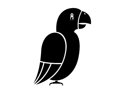 Minimal 09 - Parrot animal illustration minimal minimalist minimals parrot vector yearofminimals