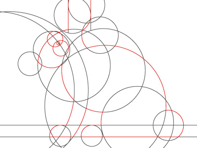 Minimal 10 - Wascally Wabbit animal circles construction guides illustration minimal minimalist minimals rabbit structure vector yearofminimals